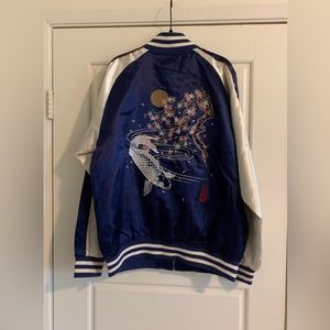 Vintage Japanese Sukajan Embroidered Bomber Jacket